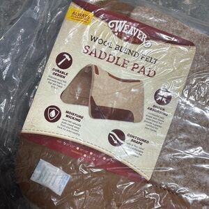 Weaver Wool Blend Felt Saddle Pad - Tan and Brown